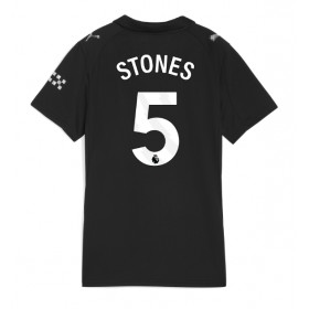 Manchester City John Stones #5 Borta Kläder Dam 2025-26 Kortärmad